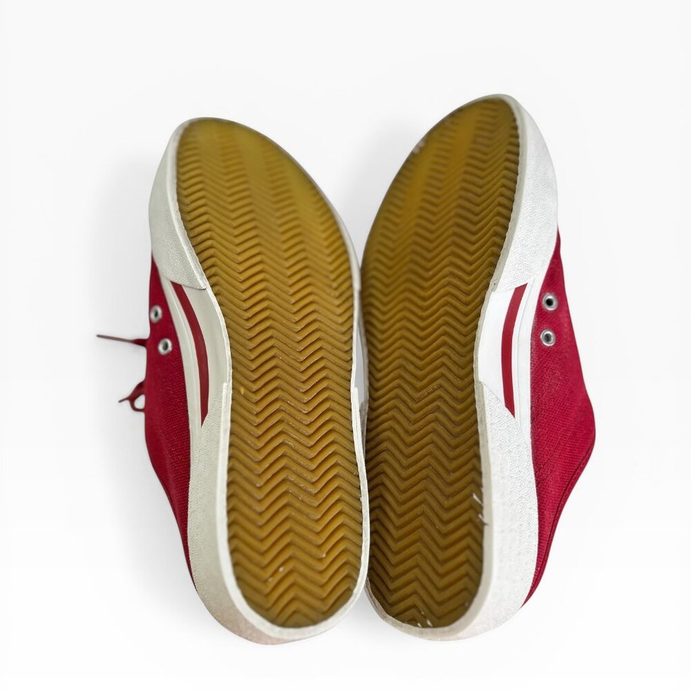 Nike Hermosa Women's Sneakers Y2K Mules SlipOn Red Canvas Platform 8.5 - Picture 8 of 9